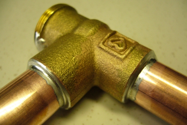 Brazing copper and brass